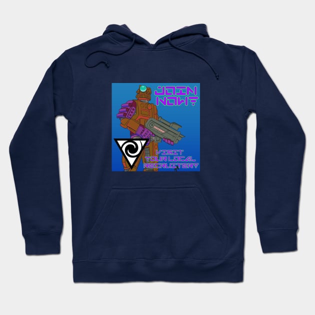 Void Patrol Recruitment Poster Hoodie by Rampageo Industries 